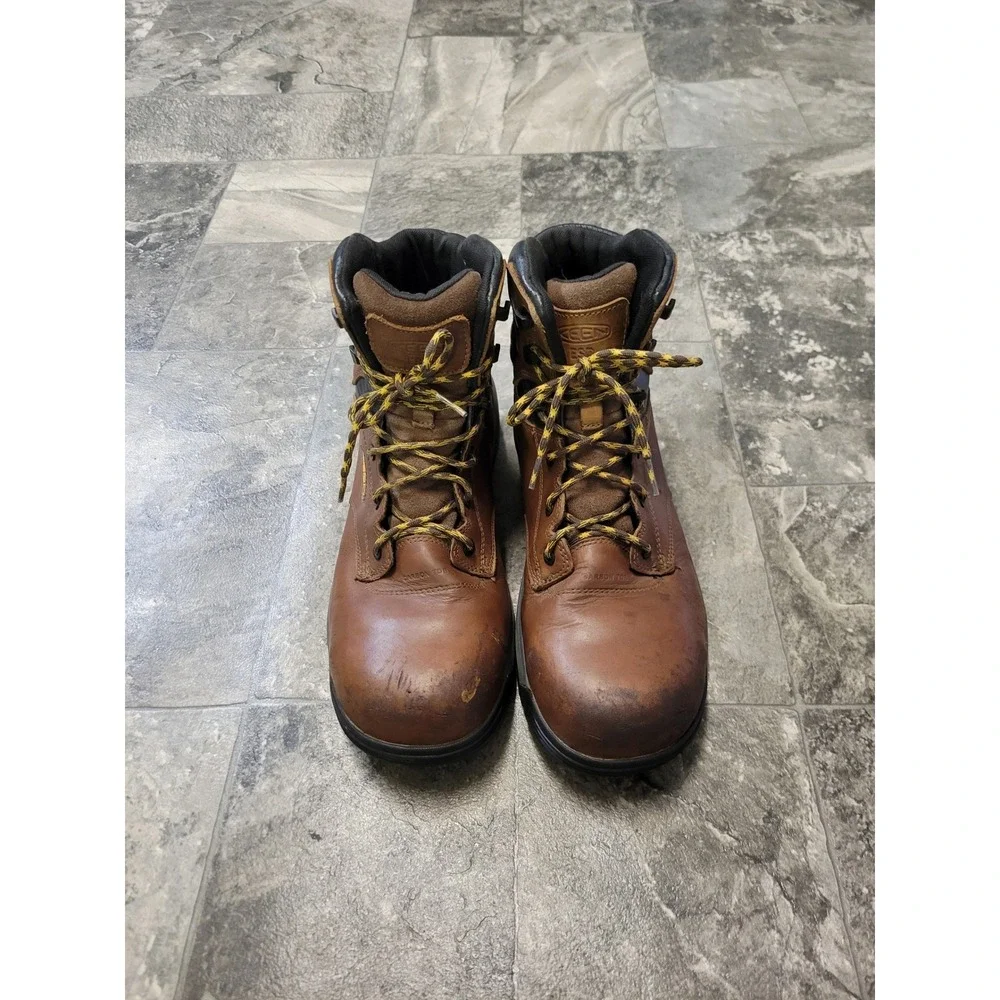KEEN‎ Utility Work Boots Brown Carbon Toe Leather ASTM F2413-18 Mens 13D